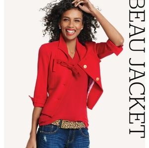 Cabi red bow jacket